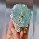 Natural Blue Fluorite and Quartz Symbiosis comes from Yaogangxian,Hunan 40*70*35MM - image 4
