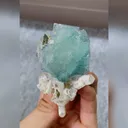 Natural Blue Fluorite and Quartz Symbiosis comes from Yaogangxian,Hunan 40*70*35MM - image 1
