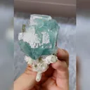 Natural Blue Fluorite and Quartz Symbiosis comes from Yaogangxian,Hunan 40*70*35MM - image 2