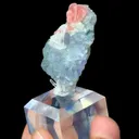 Natural Blue Fluorite and Rhodochrosite Coexist comes from Wuzhou,Guangxi 25*20*40MM - image 4