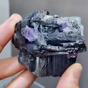 Natural Blue Fluorite and Wolframite coexist comes from Yaogangxian,Hunan 60*30*55MM - image 2