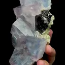 Natural Blue Fluorite and Wolframite Mineral Specimen,High Quality Specimen,YAO GANG XIAN,HUNAN,CHINA(130*80*56mm) - image 2