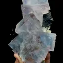 Natural Blue Fluorite and Wolframite Mineral Specimen,High Quality Specimen,YAO GANG XIAN,HUNAN,CHINA(130*80*56mm) - image 1