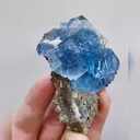 Natural Blue Fluorite & Arsenopyrite, Mineral Specimen: Yaogangxian,Hunan (50*60*35mm) - image 3