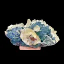Natural Blue Fluorite, Calcite and Pyrite. Mineral Specimen:Fujian,China (150*120*95MM) - image 5