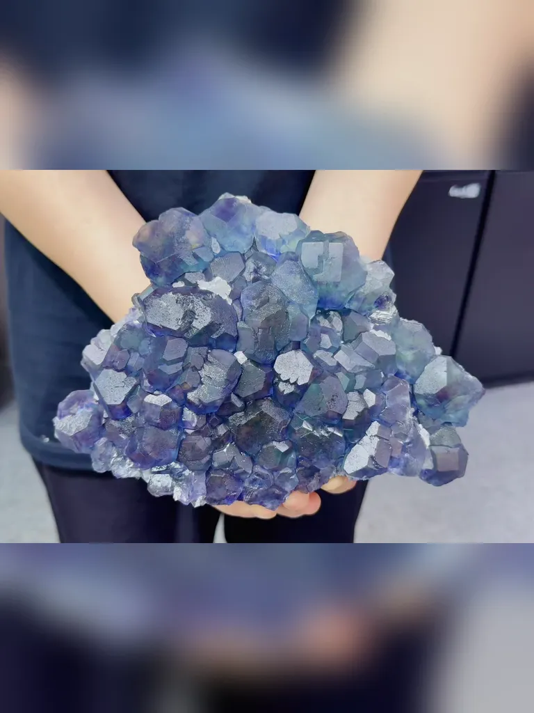 Natural Blue Fluorite comes from Fujian,China 210*160*70MM image