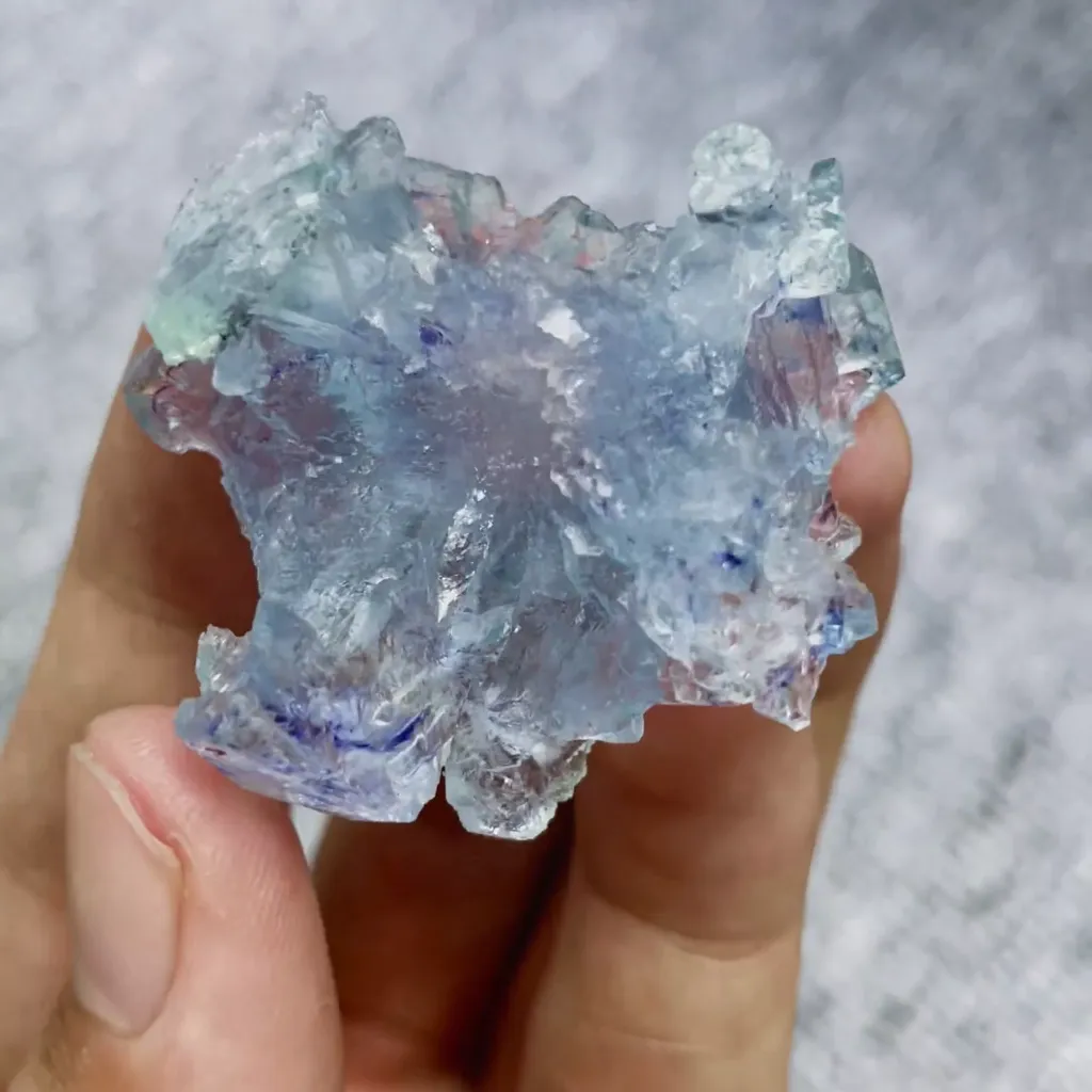 Natural Blue Fluorite comes from Inner Mongolia,China 40*40*20MM - image 4