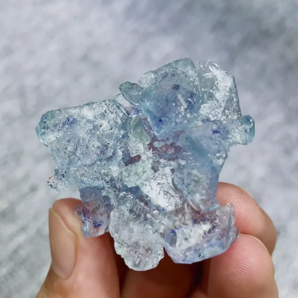 Natural Blue Fluorite comes from Inner Mongolia,China 40*40*20MM image