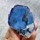Natural Blue Fluorite comes from Yaogangxian,Huanan 45*45*25MM - image 2