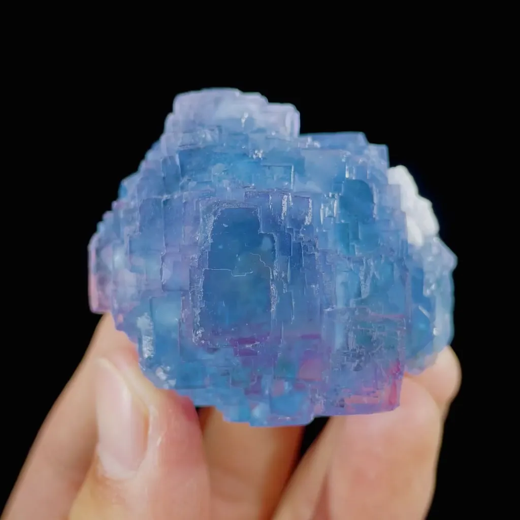 Natural Blue Fluorite comes from Yaogangxian,Hunan 45*40*30MM image