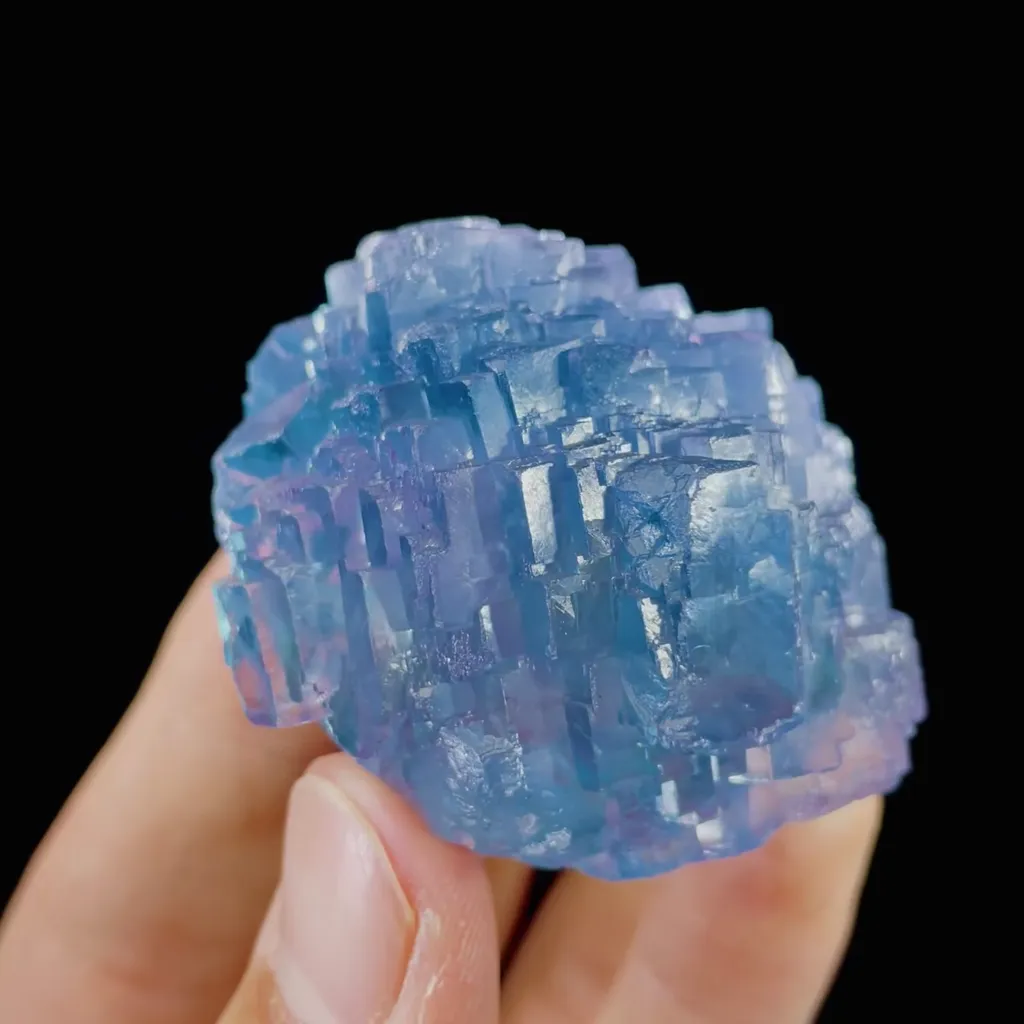 Natural Blue Fluorite comes from Yaogangxian,Hunan 45*40*30MM - image 4
