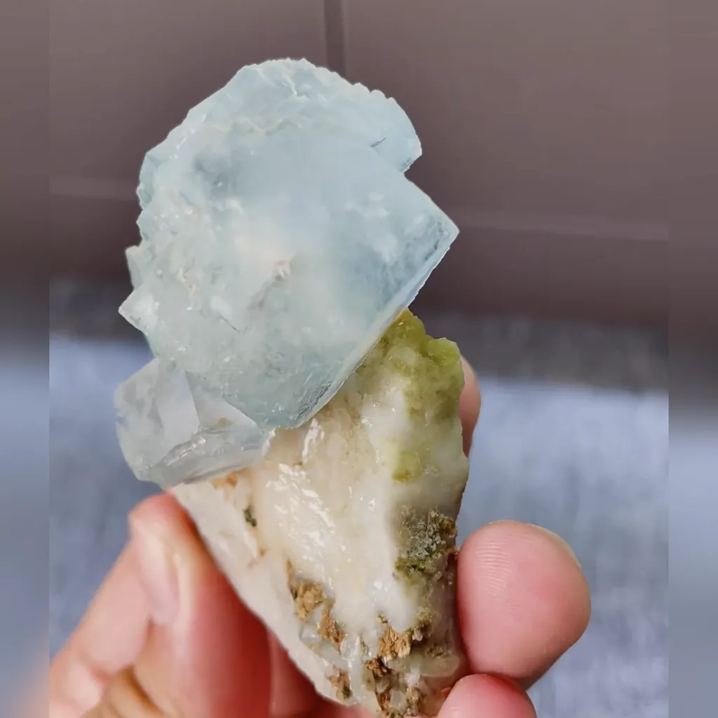 Natural Blue Fluorite comes from Yaogangxian,Hunan 45*65*30MM - image 3