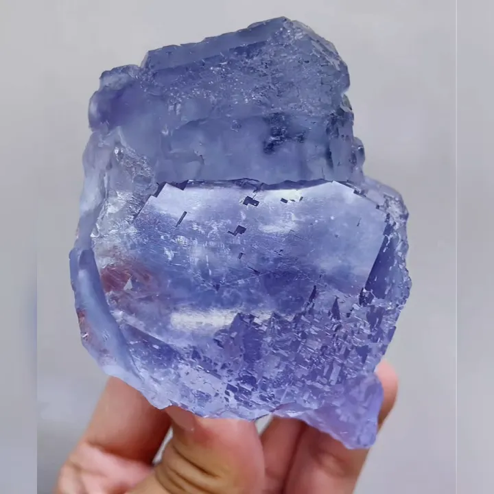 Natural Blue Fluorite comes from Yaogangxian,Hunan 90*65*55MM - image 5
