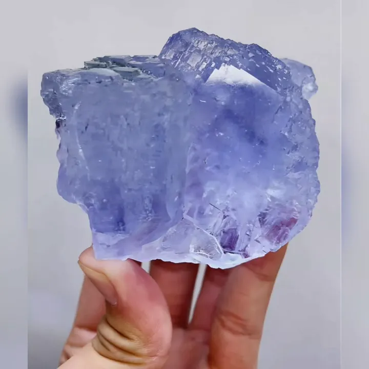 Natural Blue Fluorite comes from Yaogangxian,Hunan 90*65*55MM image