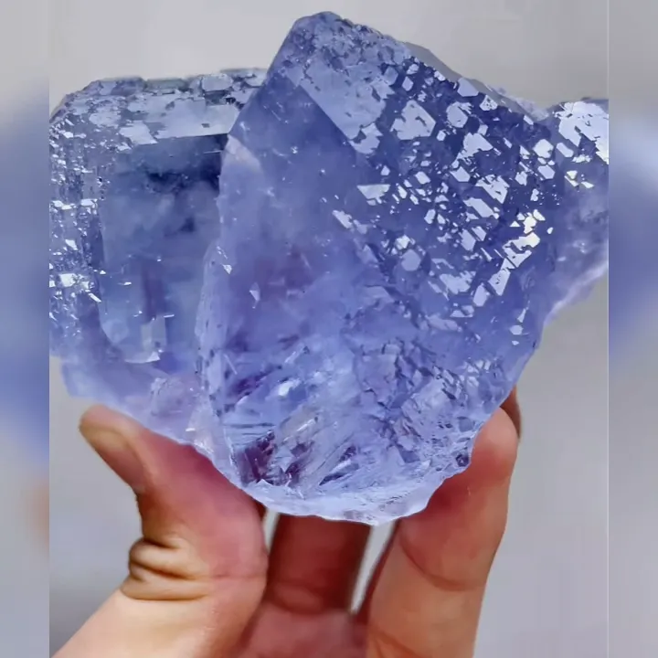 Natural Blue Fluorite comes from Yaogangxian,Hunan 90*65*55MM - image 3