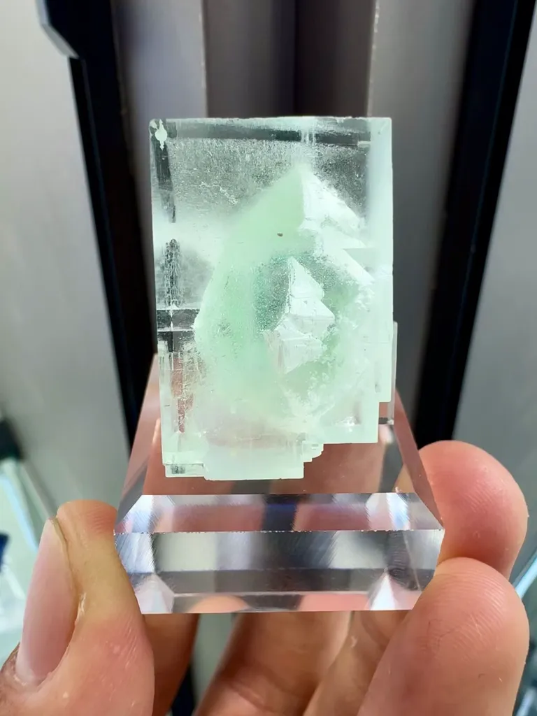 Natural  Blue Fluorite comes from Zhejiang,China 15*20*25 MM image