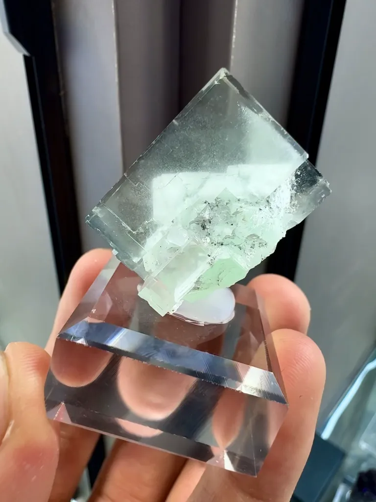 Natural  Blue Fluorite comes from Zhejiang,China 15*20*25 MM - image 6