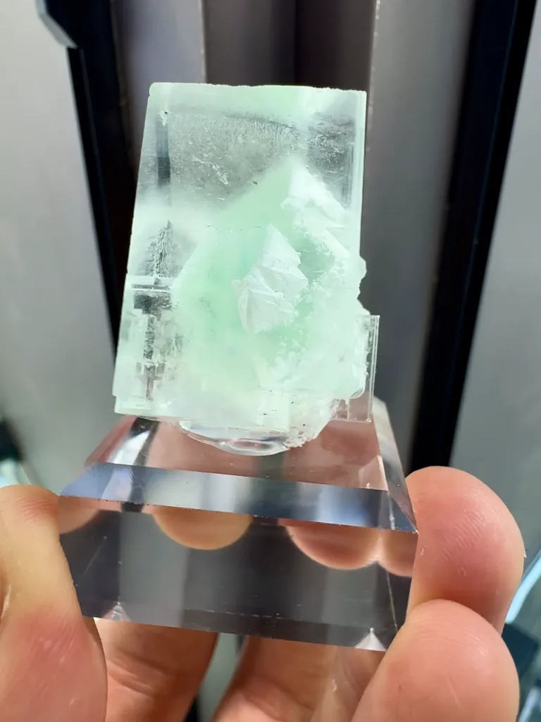 Natural  Blue Fluorite comes from Zhejiang,China 15*20*25 MM - image 2