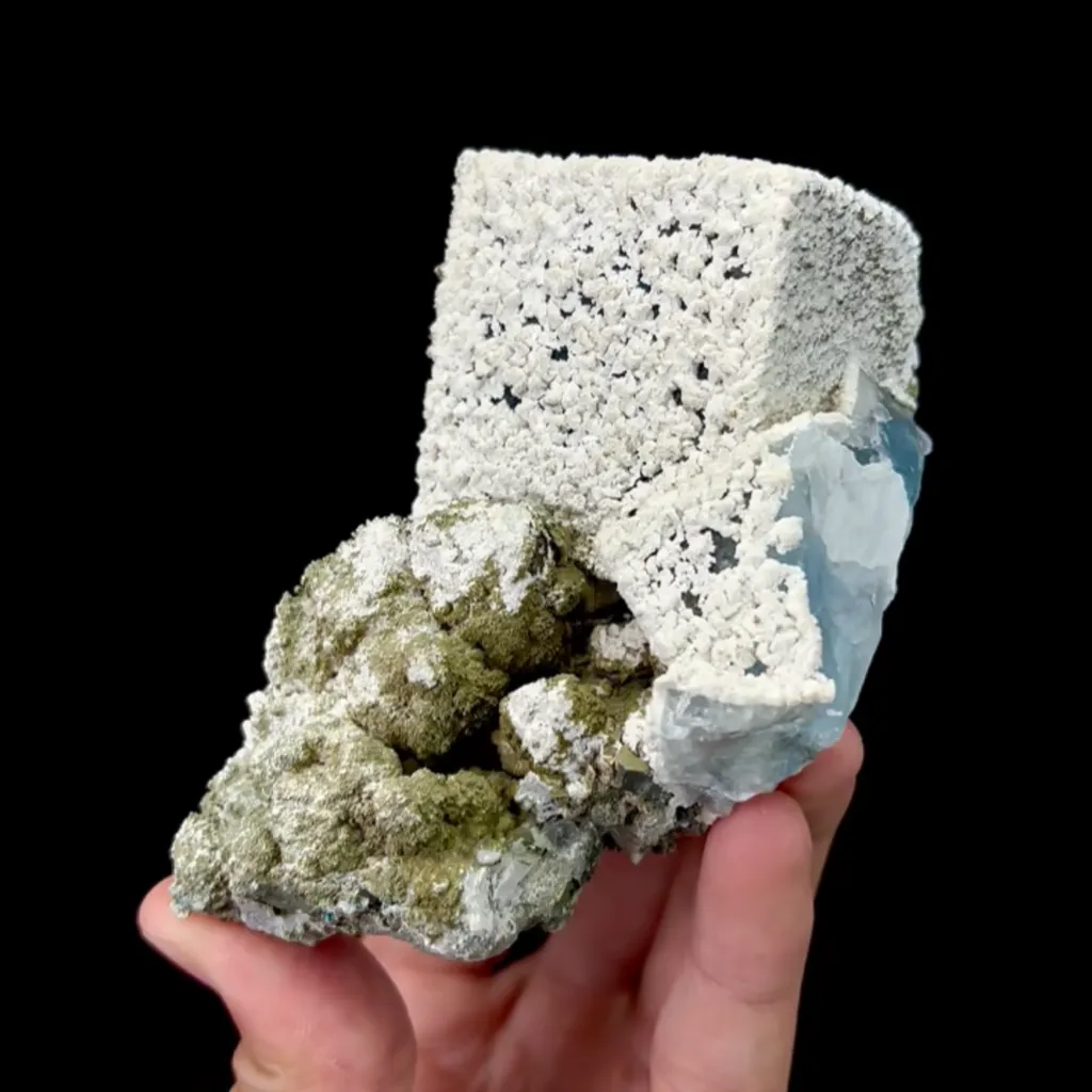 Natural Blue Fluorite Dolomite,Cube Mineral Specimen:GUANGXI (110*75*50mm) - image 2