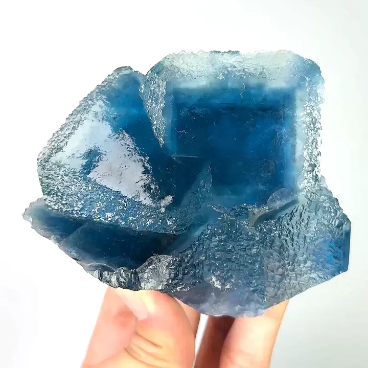 Natural Blue Fluorite, Mineral Specimen: Yaogangxian,Hunan (105*90*45MM) image