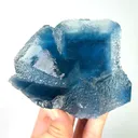 Natural Blue Fluorite, Mineral Specimen: Yaogangxian,Hunan (105*90*45MM) - image 1