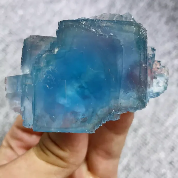 Natural Blue Fluorite, Mineral Specimen: Yaogangxian,Hunan (60*40*35MM) - image 3
