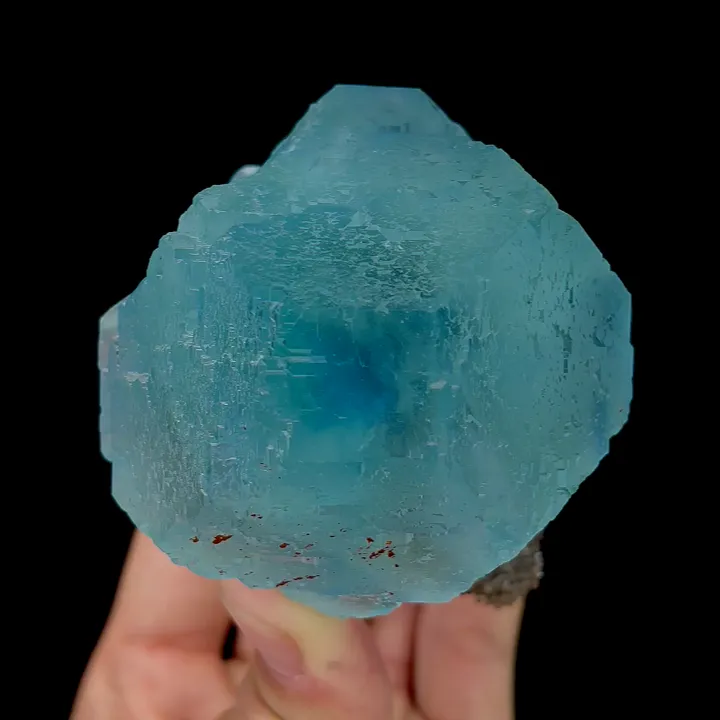 Natural Blue Fluorite, Mineral Specimen:FUJIAN China (80*55*75mm) image