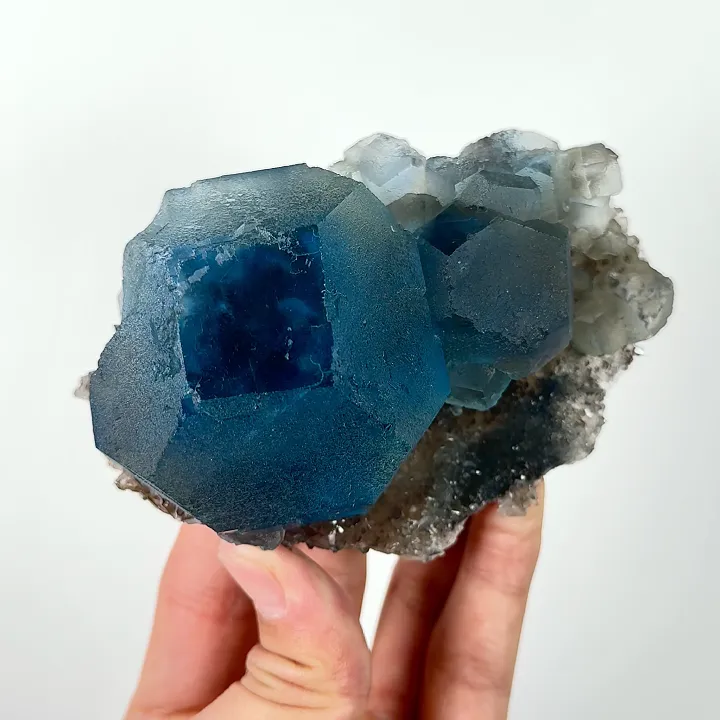 Natural Blue Fluorite, Mineral Specimen:Fujian,China (105*75*50MM) image