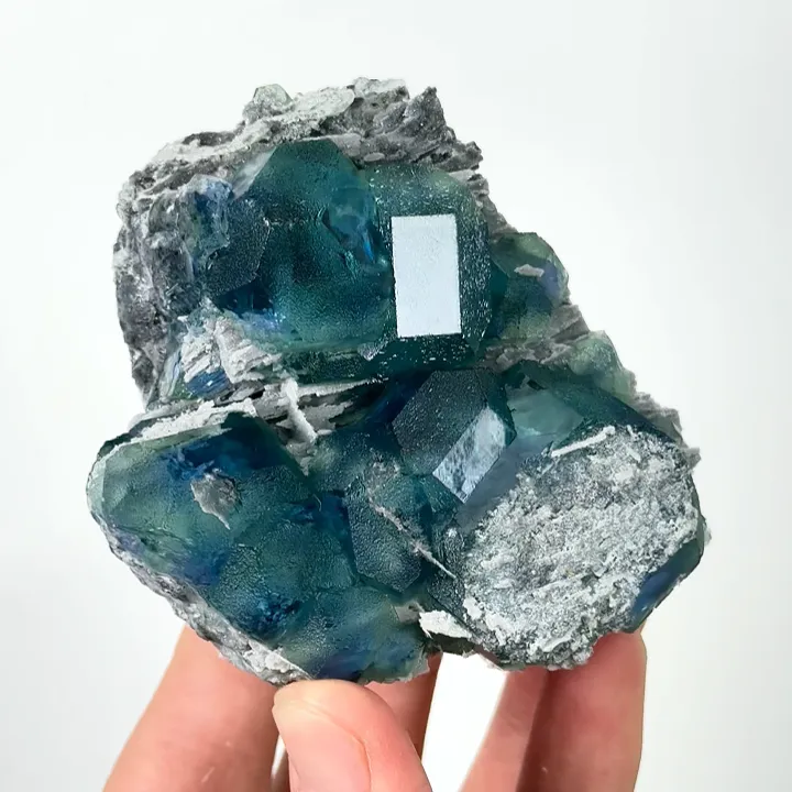 Natural Blue Fluorite, Mineral Specimen:Fujian,China (75*70*40MM) - image 3