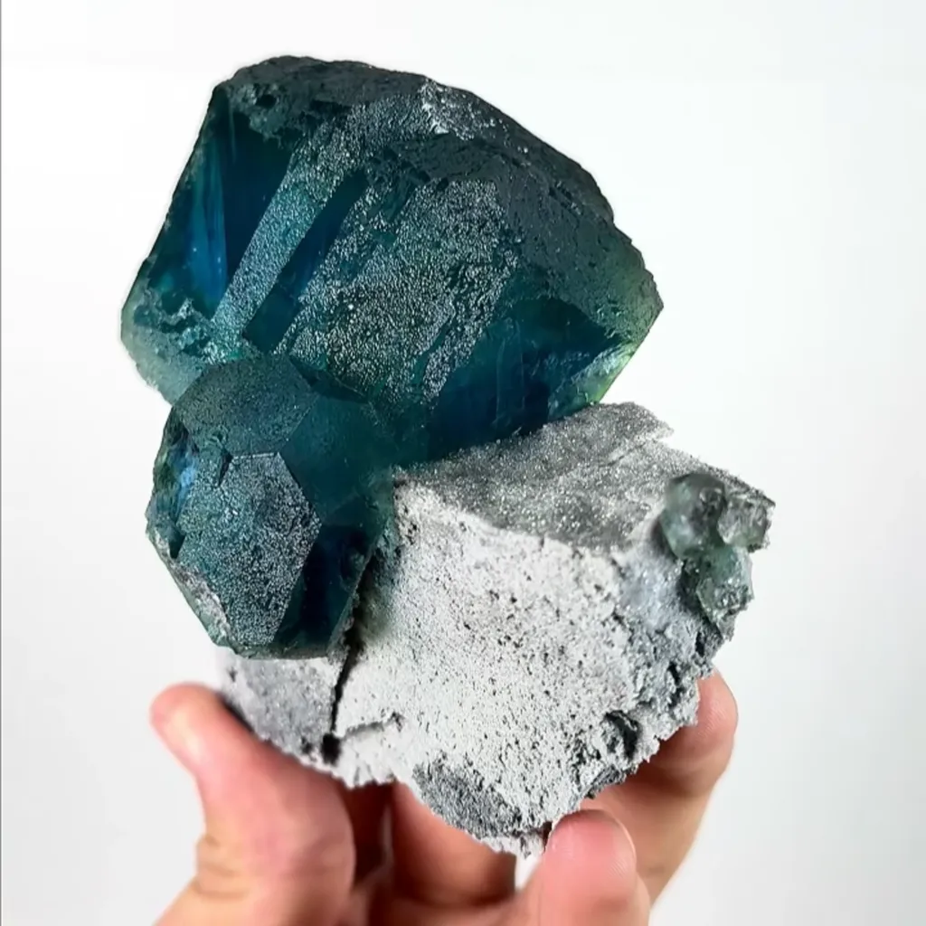 Natural Blue Fluorite Mineral Specimen,High quality Mineral Specimen.FUJian China.(95*100*55mm) - image 2