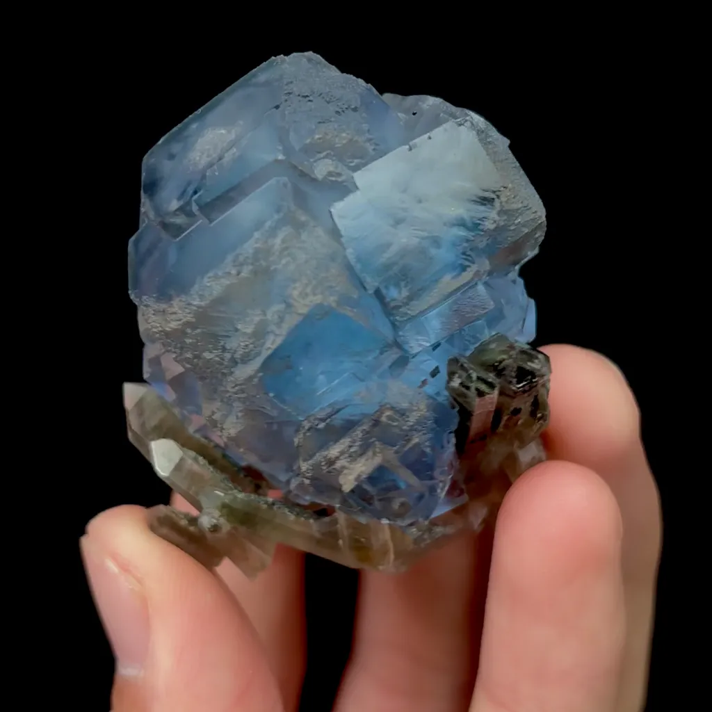 Natural Blue Fluorite Mineral Specimen,High Quality Specimen,YAO GANG XIAN,HUNAN,CHINA(47*49*33mm) - image 3