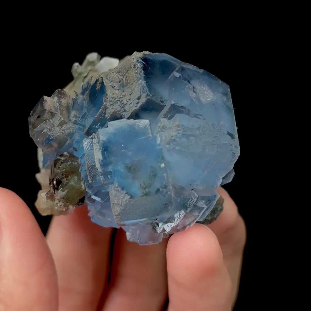 Natural Blue Fluorite Mineral Specimen,High Quality Specimen,YAO GANG XIAN,HUNAN,CHINA(47*49*33mm) - image 2