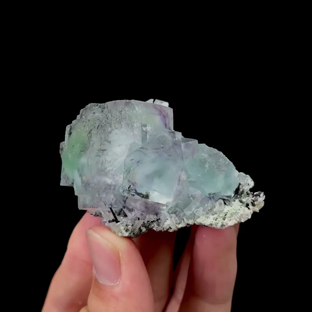 Natural Blue Fluorite Mineral Specimen,High Quality Specimen,YAO GANG XIAN,HUNAN,CHINA(60*40*30mm) image