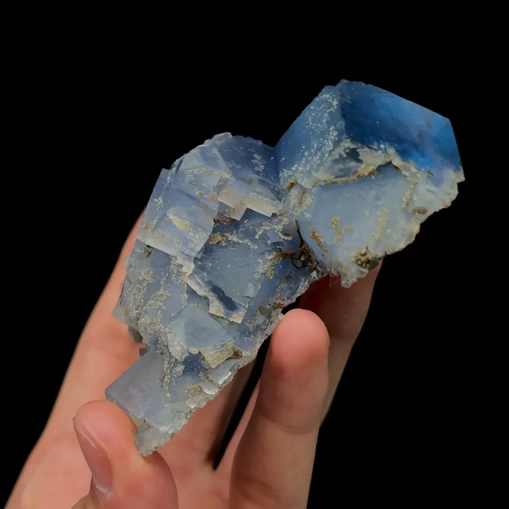 Natural Blue Fluorite Mineral Specimen,High Quality Specimen,YAO GANG XIAN,HUNAN,CHINA(72*37*94mm) - image 3