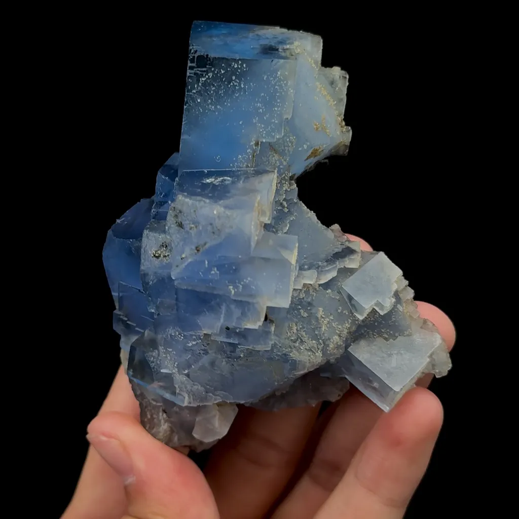 Natural Blue Fluorite Mineral Specimen,High Quality Specimen,YAO GANG XIAN,HUNAN,CHINA(72*37*94mm) - image 2