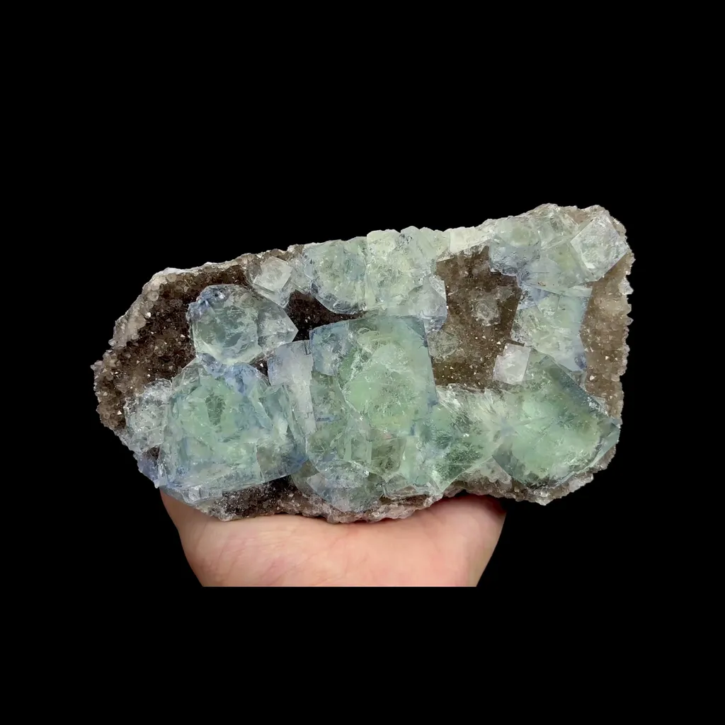 Natural Blue Fluorite Mineral Specimen,High Quality Specimen,ZHEJIANG,CHINA(160*90*50mm) image