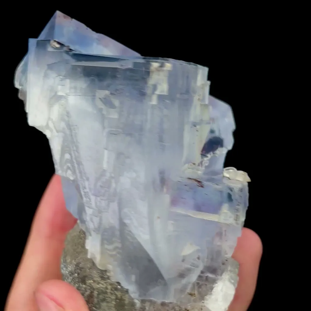 Natural Blue Fluorite Mineral Specimen,High Quality Specimen,ZHEJIANG,CHINA(65*54*86mm) - image 3