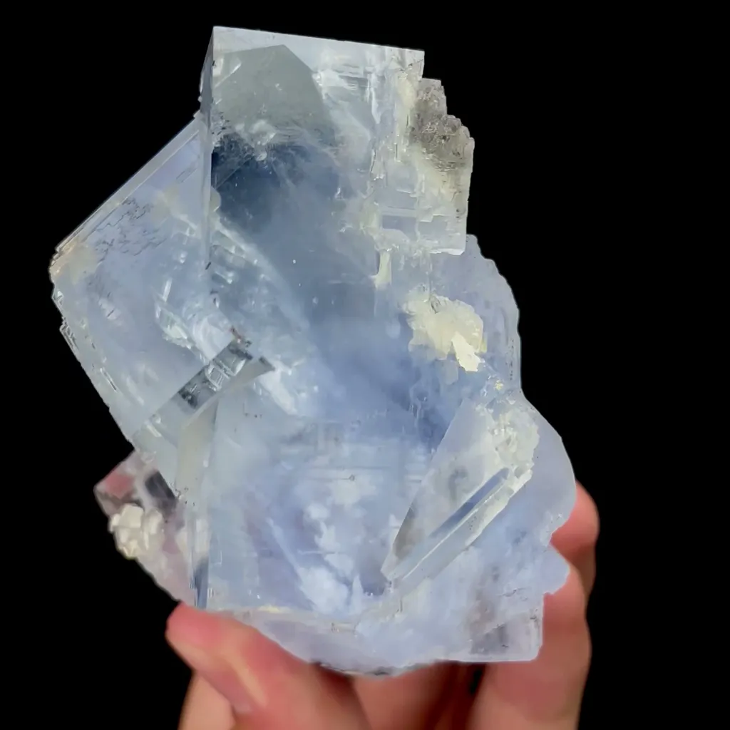 Natural Blue Fluorite Mineral Specimen,High Quality Specimen,ZHEJIANG,CHINA(65*54*86mm) image