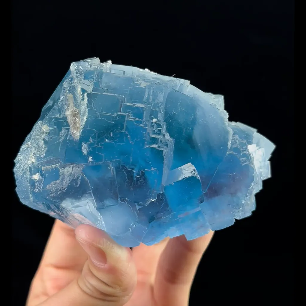 Natural Blue Fluorite, Mineral Specimen:Yaogangxian,Hunan (105*70*60MM) image