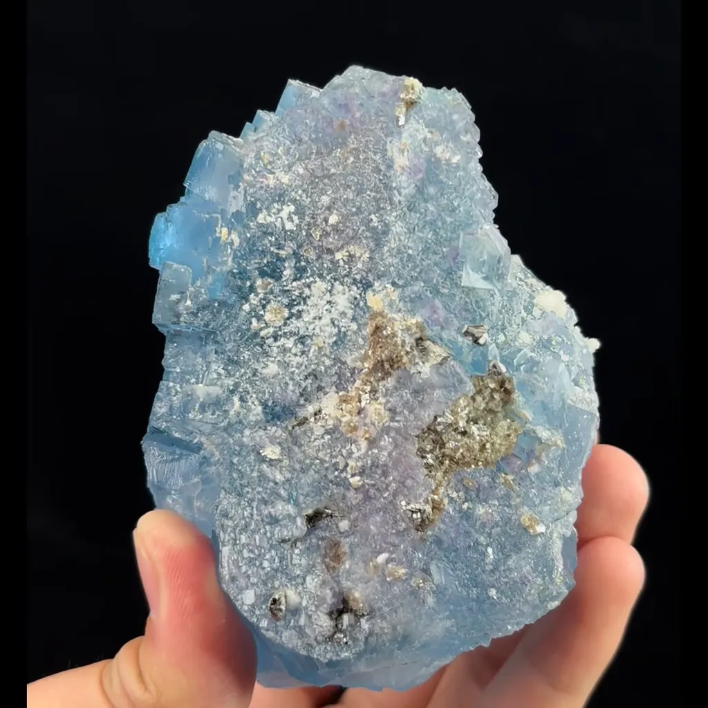Natural Blue Fluorite, Mineral Specimen:Yaogangxian,Hunan (105*70*60MM) - image 4