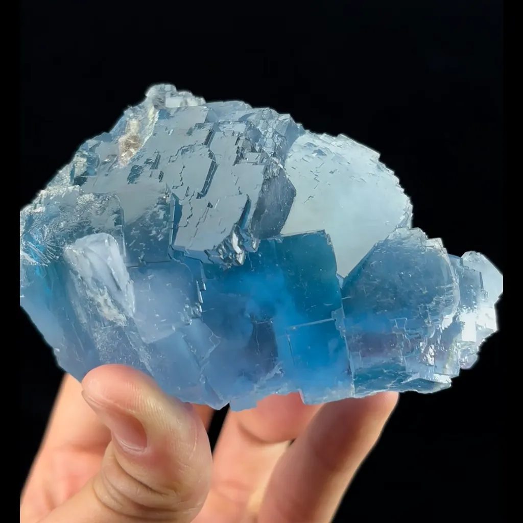 Natural Blue Fluorite, Mineral Specimen:Yaogangxian,Hunan (105*70*60MM) - image 2