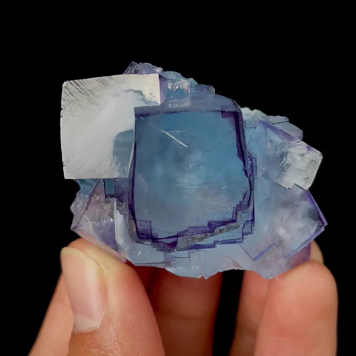 Natural Blue Fluorite, Mineral Specimen:Yaogangxian,Hunan (40*30*30MM) image