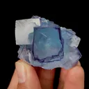 Natural Blue Fluorite, Mineral Specimen:Yaogangxian,Hunan (40*30*30MM) - image 1