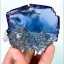 Natural Blue Fluorite, Mineral Specimen:Yaogangxian,Hunan (65*45*30MM) - image 4