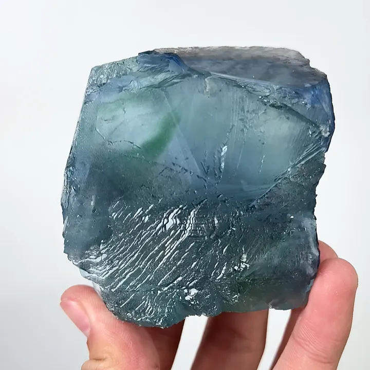 Natural Blue Fluorite, Mineral Specimen:Yaogangxian,Hunan (70*70*45MM) - image 3