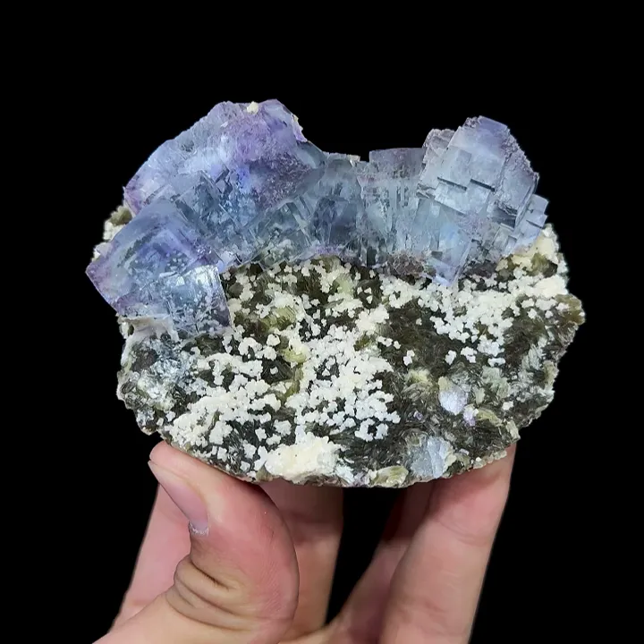 Natural Blue Fluorite, Mineral Specimen:Yaogangxian,Hunan (90*70*40MM) image