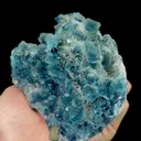 Natural Blue Fluorite Octahedron Mineral Specimen:Neimeng (135*90*60mm) - image 4