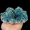 Natural Blue Fluorite Octahedron Mineral Specimen:Neimeng (135*90*60mm) - image 2