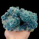 Natural Blue Fluorite Octahedron Mineral Specimen:Neimeng (135*90*60mm) - image 1