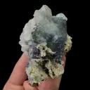 Natural Blue Fluorite, Quartz and Calcite, Mineral Specimen:Yaogangxian,Hunan (65*75*50MM) - image 3